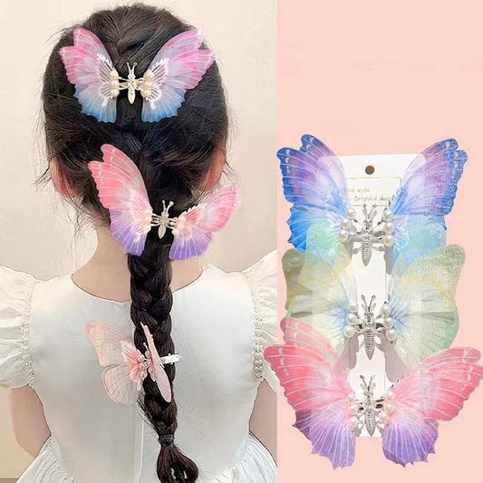 Butterfly Pearl Hair Clip