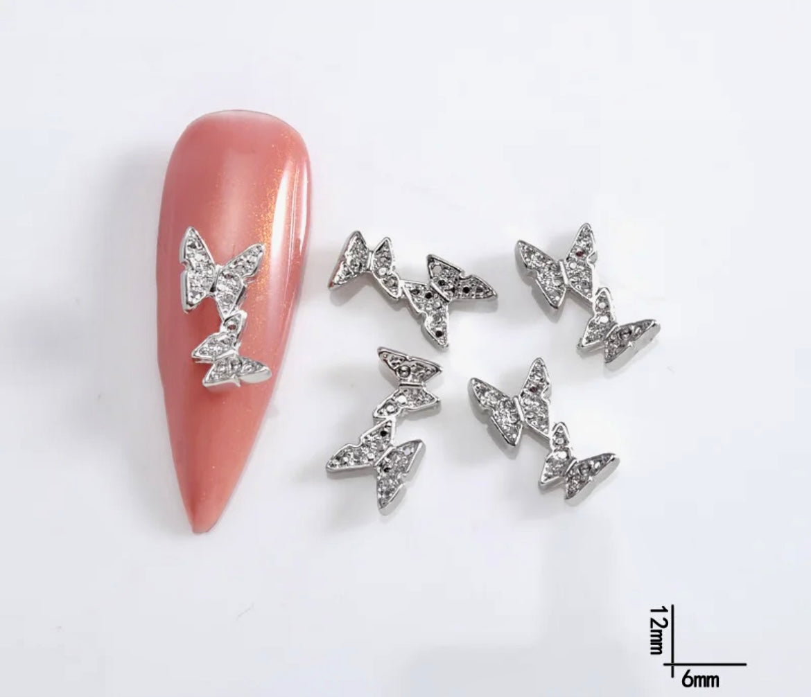 3D Metallic Rhinestones Nail Art And DIY Accessories Nail Jewellery.